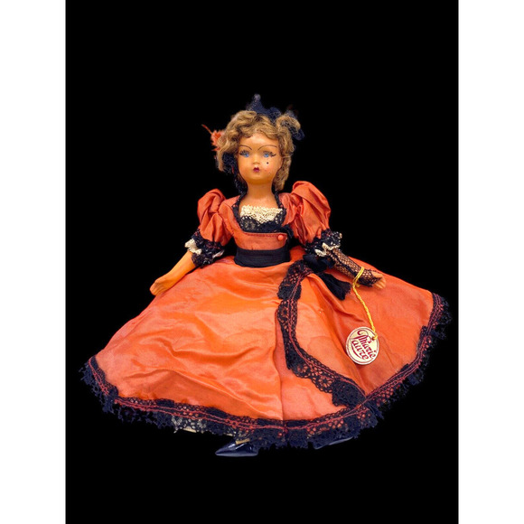 Antique Doll Marie Laure Paris 1930s Souvenir Coquette Lady Petticoat RARE - Picture 2 of 16